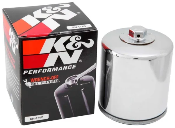 KN-174C CHROME HIGH PERF. OIL FILTER K&N