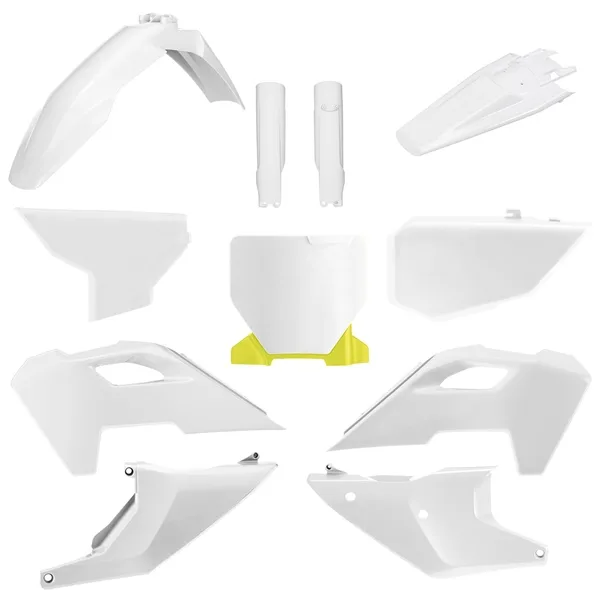 Polisport SIDE PANELS YZ450F (14-17) WHT/BLK+