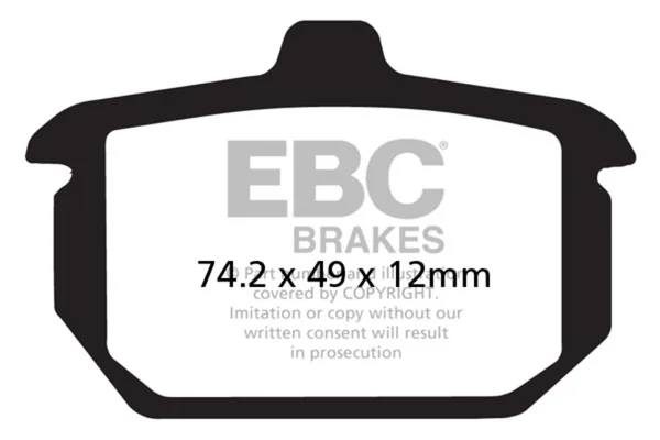 EBC 507 FR BRK SHOES YAMA FZ6R/YZ250/490