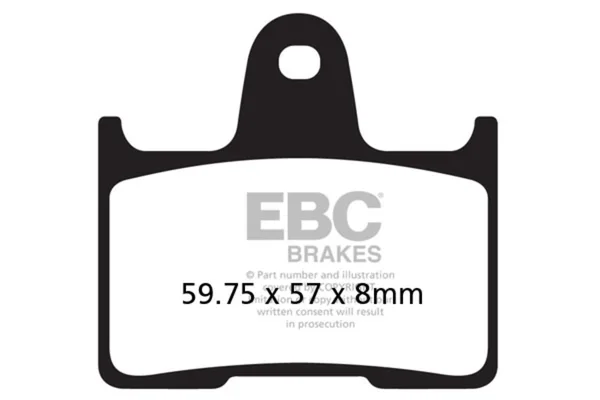 EBC FA254V R BRAKE PAD HONDA/KAWA/SUZUKI