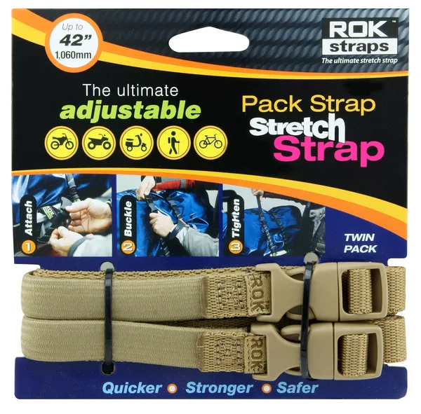 ROK Straps MED-DUTY BLK COYOTE TAN 42 X 5/8