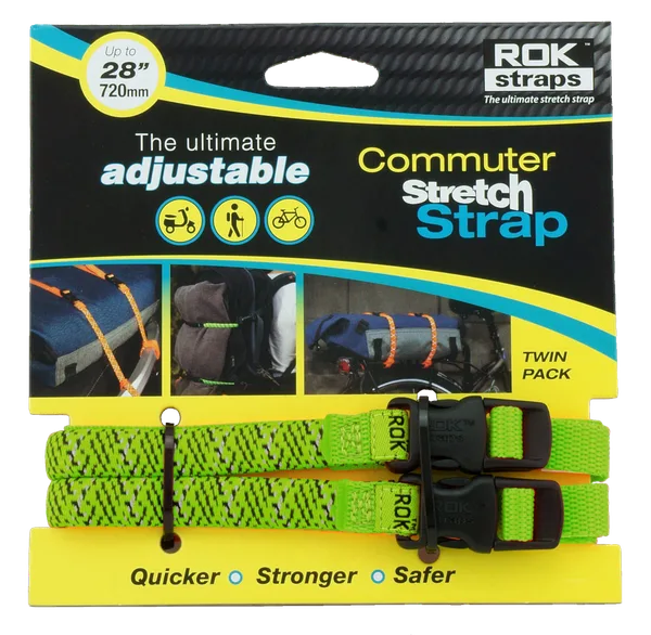 ROK Straps LIGHT-DUTY 1/2 GRN REFLECT 28 X 5/8