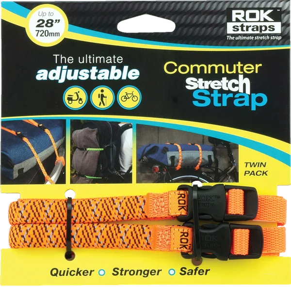 ROK Straps LIGHT DUTY 1/2 ORG REFLECT 28 X 5/8