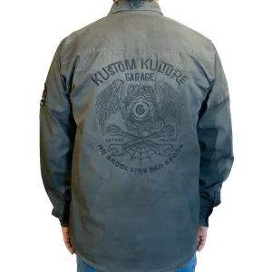 SHRT KUSTM KULT LS GY — Back