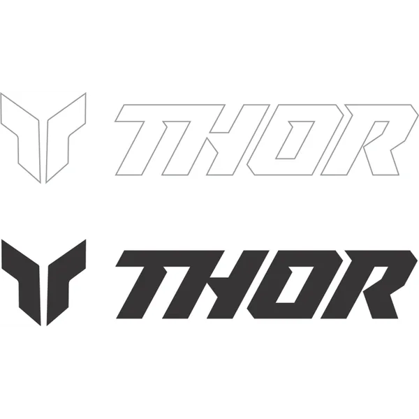 DECAL THOR 6PK 9 IN BK WH