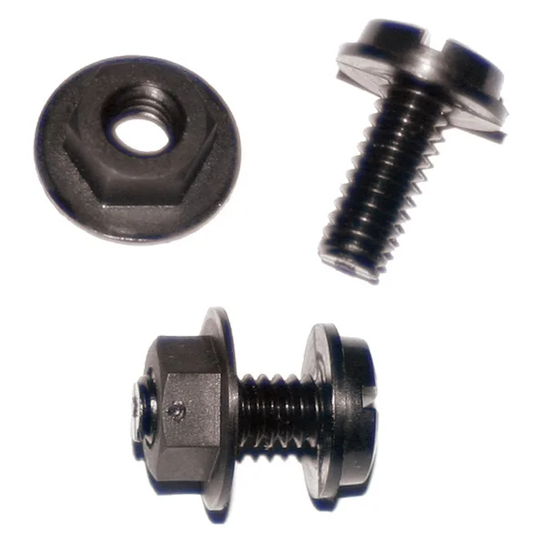VIS LICENSE  PLASTIC PK/100. ROUND NUT