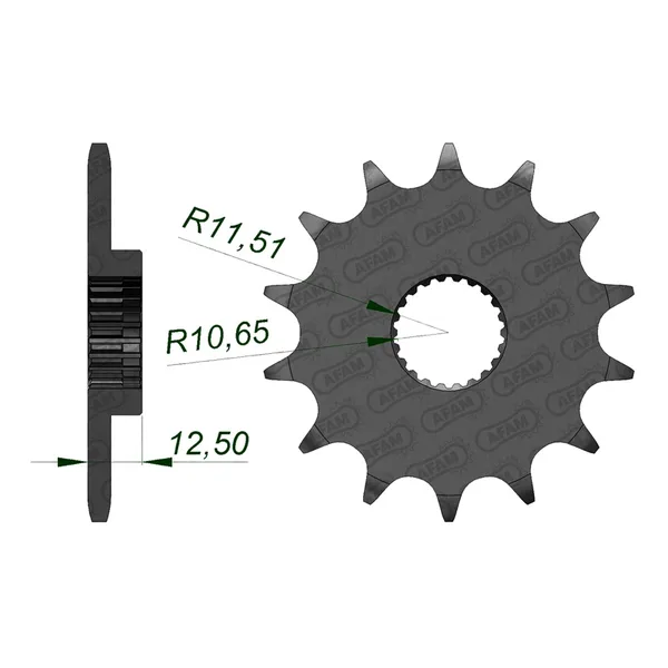YFM250 RAPTOR 08-09 14T                (JTF-1593)