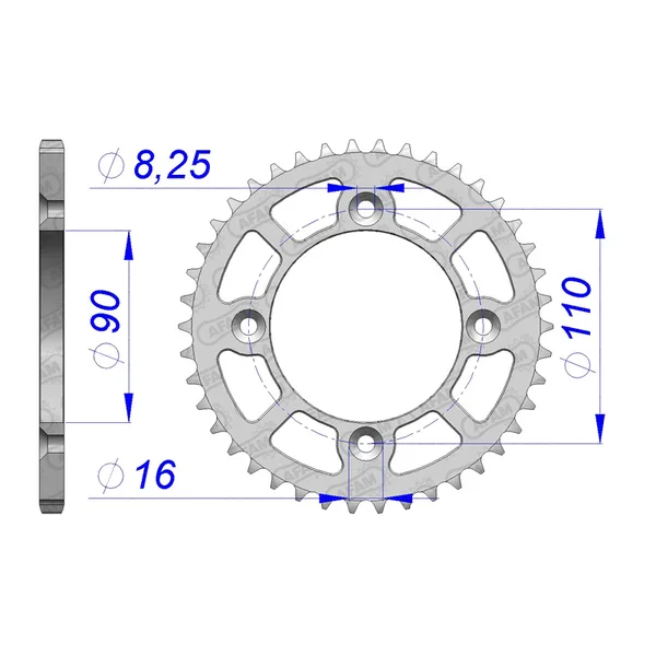 SPROC.RR 40T 415 KTM50SX 14-17(72106-40).
