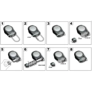 KS220 LOCK WITH RETRACTABLE WIRE