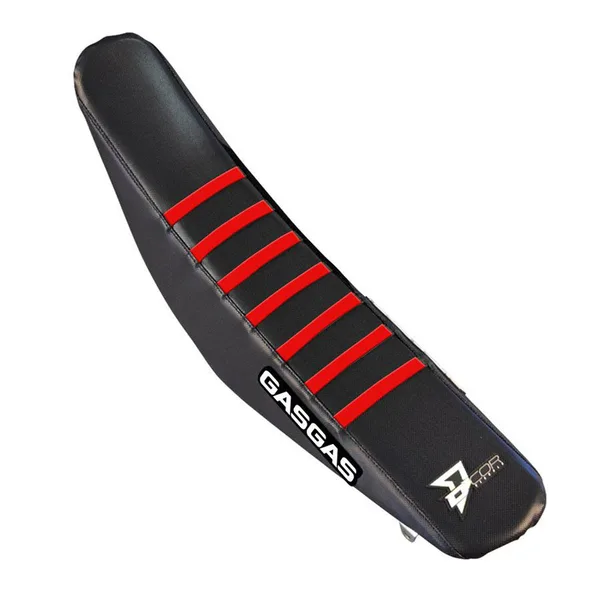 SEAT COVER GAS GAS BLACK WITH RED RIBS