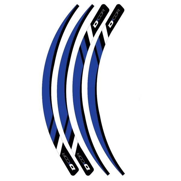 RIM DECALS BLUE 4 PC SET