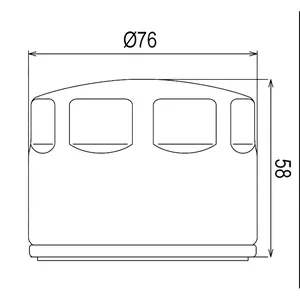 OIL FILTER COF465 (HF565)