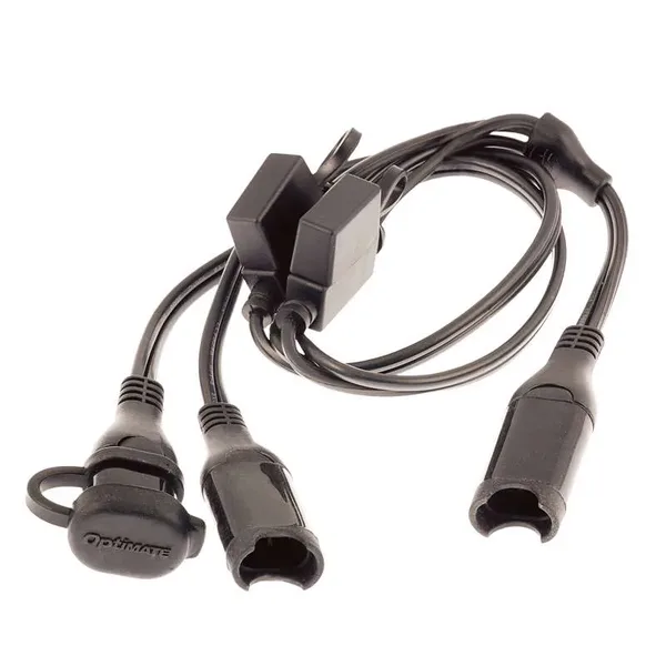 OptiMate CABLE O-05, Y-splitter, SAE in to 2 x fused SAE out
